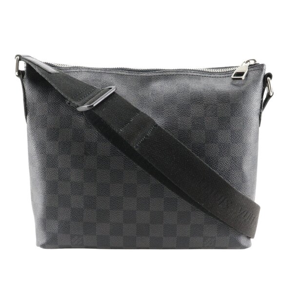 Louis Vuitton Mick PM Shoulder Bag N41211 Damier Graphite Canvas Made in Fr...